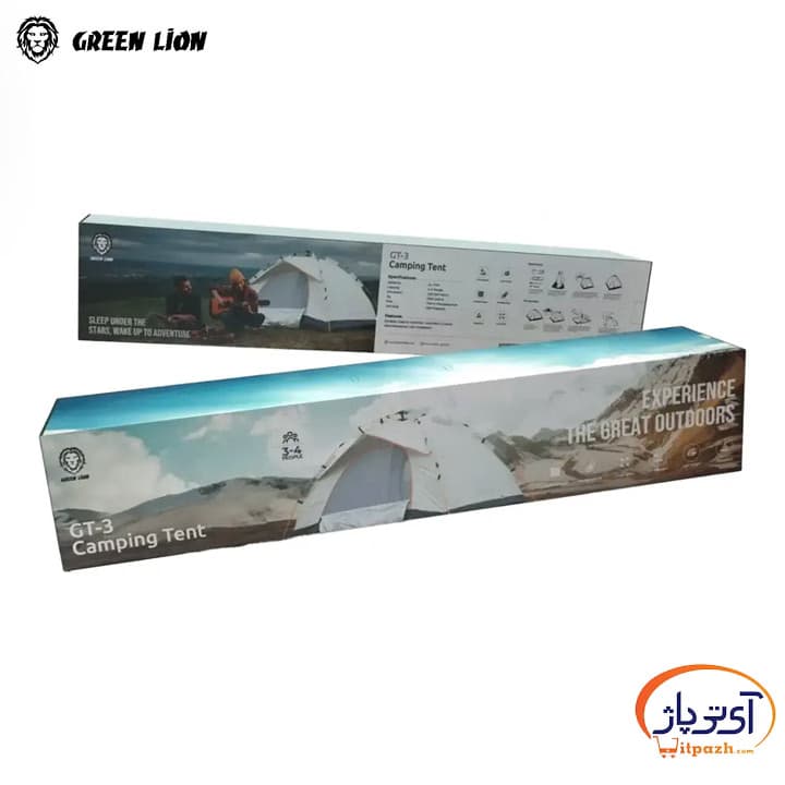 چادر کمپینگ اتوماتیک 4 نفره گرین لاین GT-3 Camping Tent — تصویر ۲