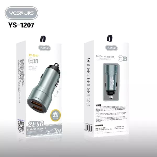 شارژر فندکی ماشین مدل YESPLUS-1207 15W — تصویر ۲