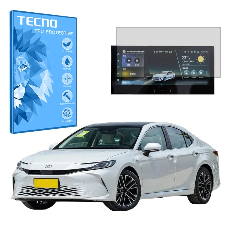 محافظ مانیتور تویوتا کمری هیبرید پریمیوم ادیشن 2024 (Toyota Camry Hybrid Premium Edition 2024) مدل شفاف برند تکنو