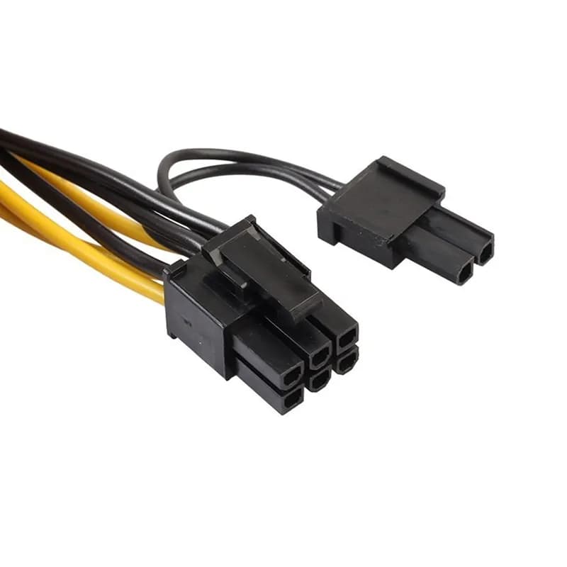 کابل تبدیل برق کارت گرافیک 6 پین به 2+6 پین Dual PCI-E — تصویر ۴