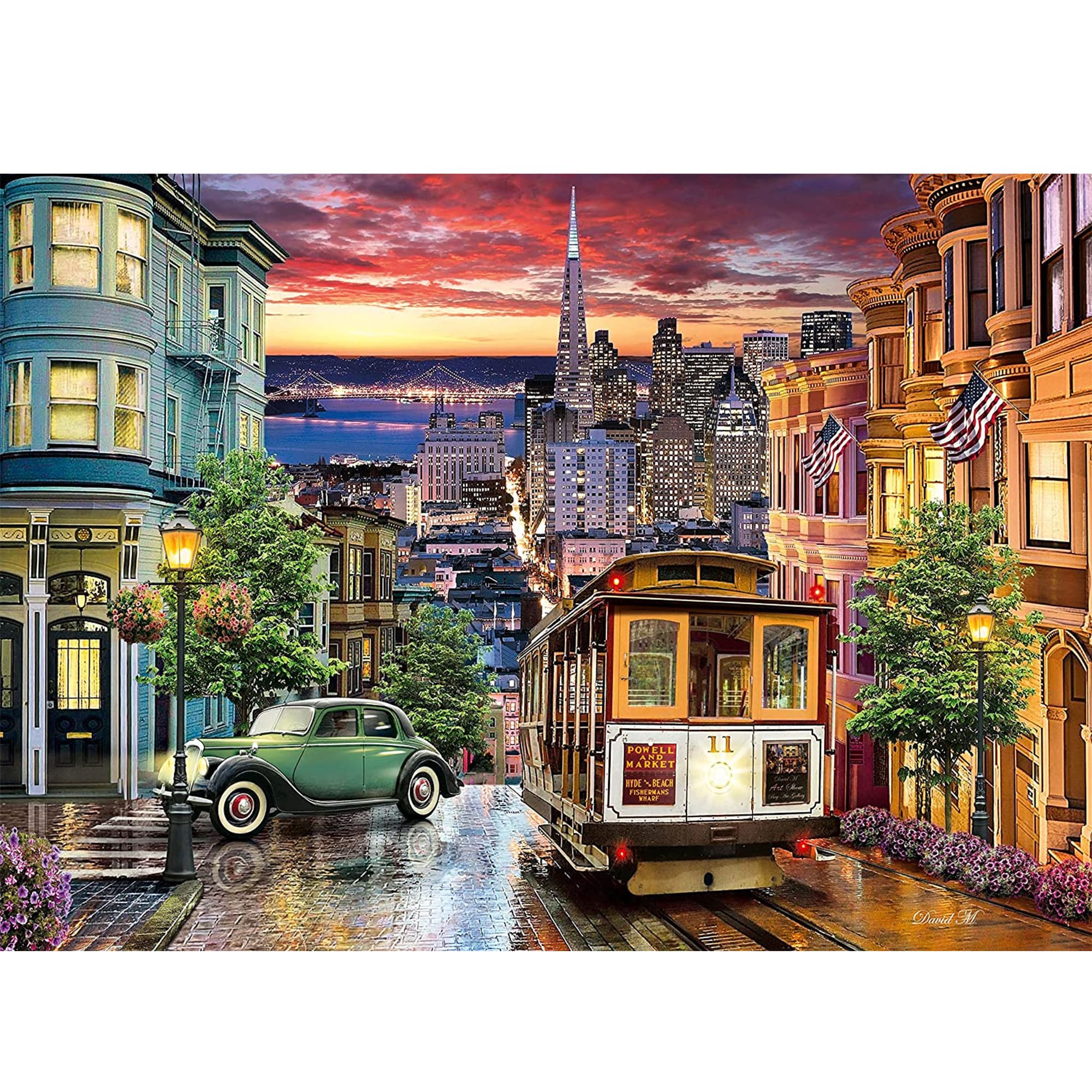 پازل 3000 تکه کلمنتونی مدل san francisco کد 33547 — تصویر ۲