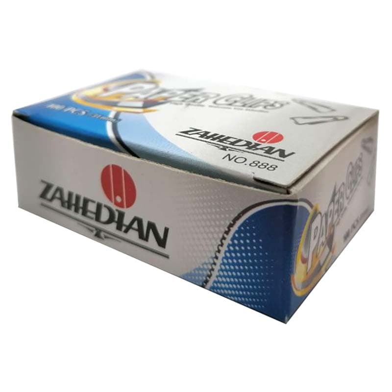 گیره کاغذ مثلثی 3 سانت فلزی (کله قندی) بسته 100 عددی — تصویر ۳