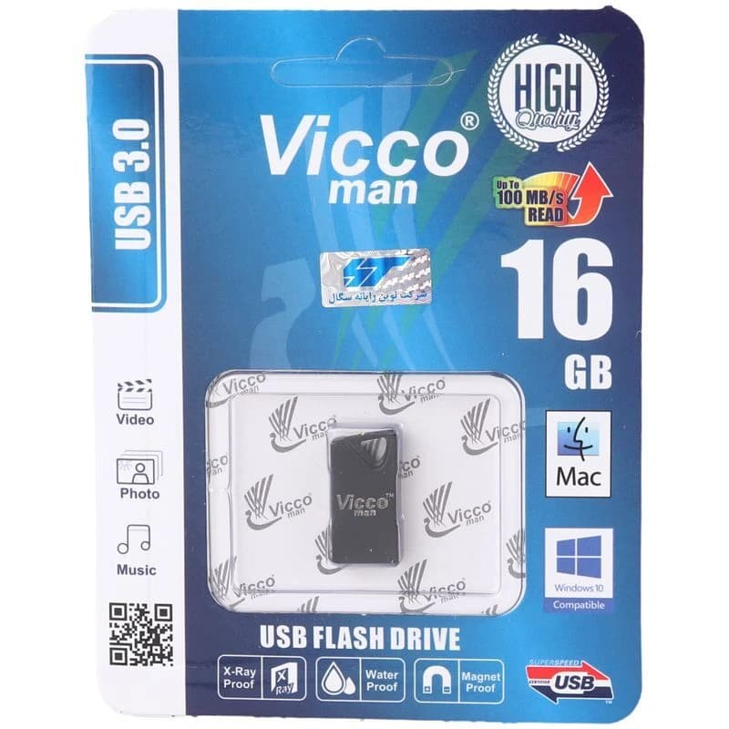 فلش 16 گیگ ویکومن Vicco Man VC364 USB3.0 — تصویر ۳