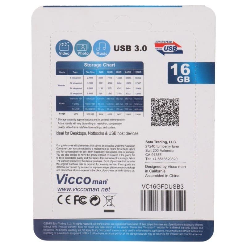 فلش 16 گیگ ویکومن Vicco Man VC364 USB3.0 — تصویر ۴