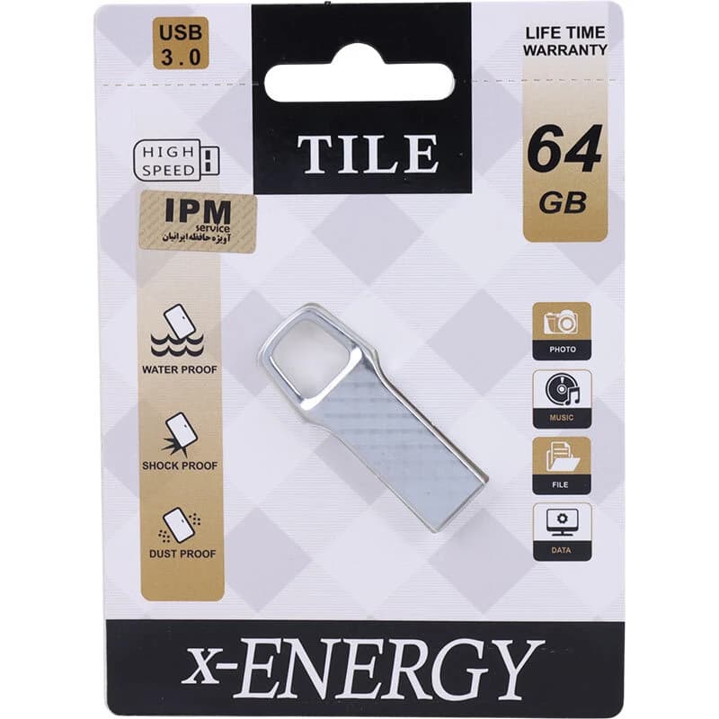 فلش 64 گیگ ایکس انرژی X-Energy Tile USB3.0 — تصویر ۲