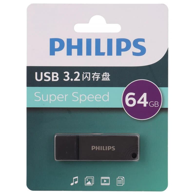 فلش 64 گیگ فیلیپس Philips FM11UA064B/93 USB3.2 — تصویر ۲