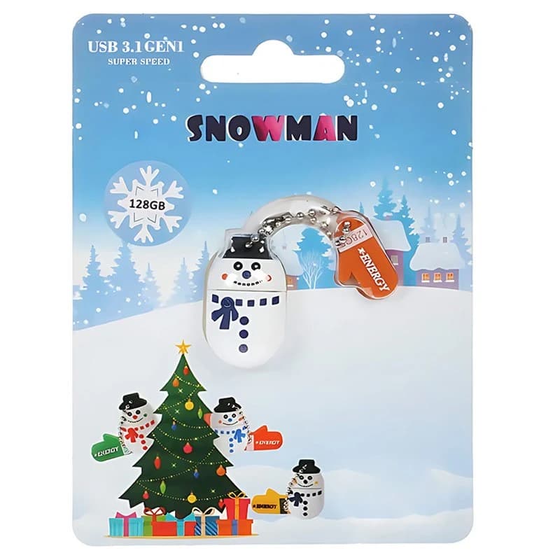 فلش عروسکی 128 گیگ ایکس انرژی X-Energy Snowman USB3.1 — تصویر ۲