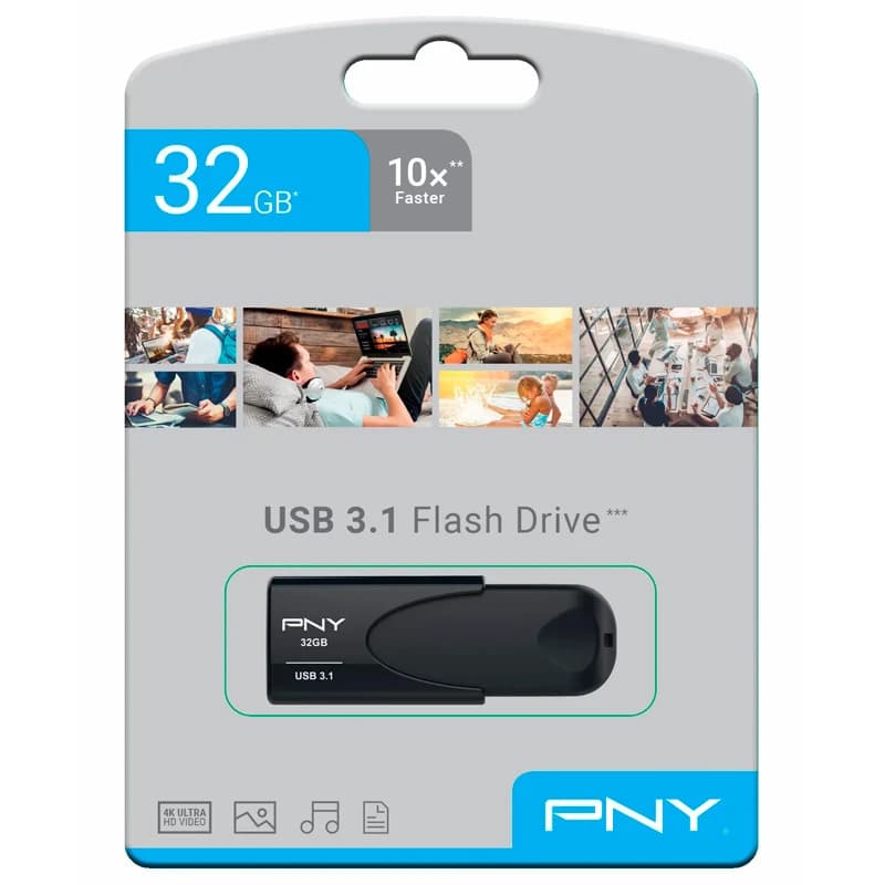 فلش 32 گیگ پی ان وای PNY Attache 4 USB3.1 — تصویر ۲