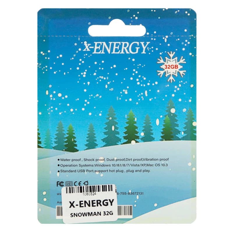 فلش عروسکی 32 گیگ ایکس انرژی X-Energy Snowman — تصویر ۲