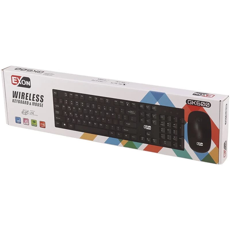 کیبورد و موس بی سیم اکسون GK600 — تصویر ۲