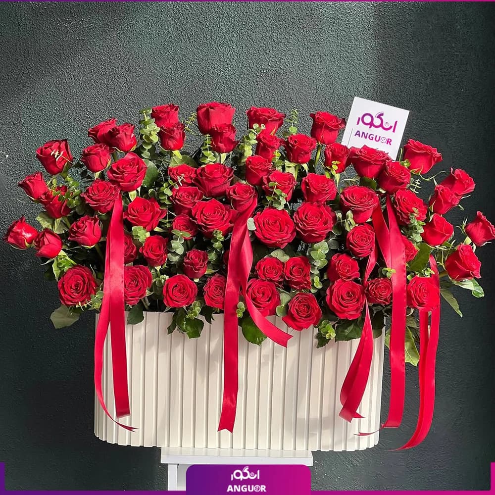 باکس گل رز دریای عشق