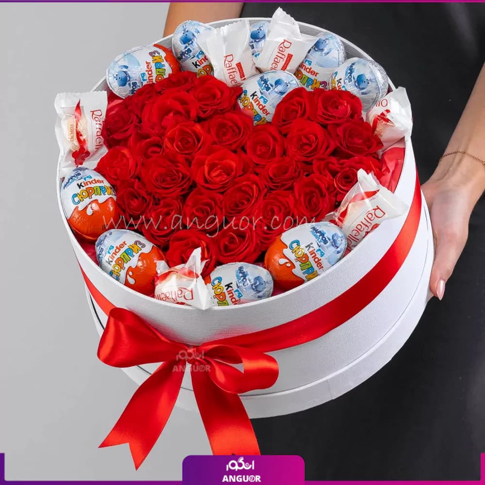 باکس گل قلبی ولنتاین مهناز