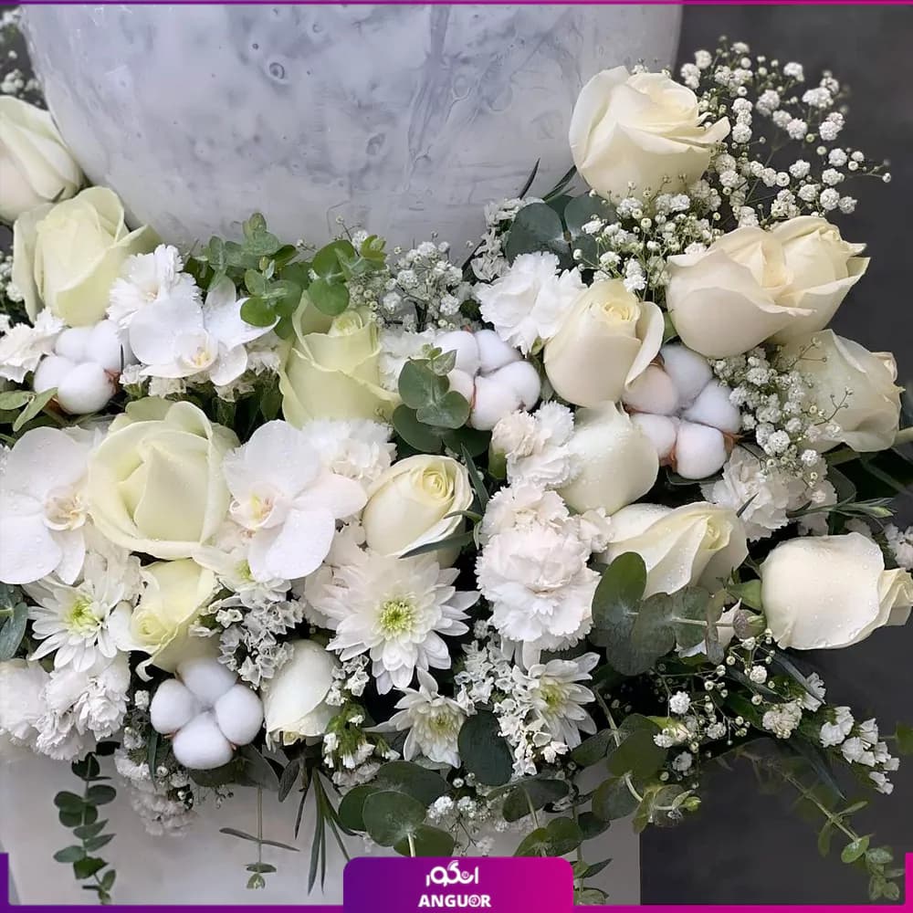باکس گل تولد افرا با بادکنک — تصویر ۳