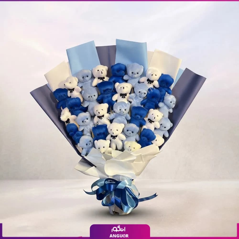 دسته گل عروسکی لاکچری