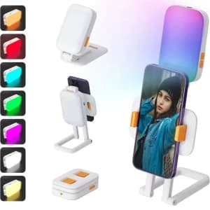 هولدر گوشی موبایل و رینگ لایت شارژی مدل D2 PRO — تصویر ۲