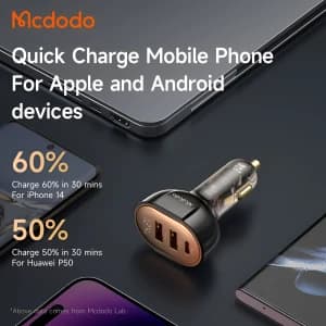 شارژر فندکی فست شارژ ماشین مک دودو مدل CC2300 — تصویر ۵