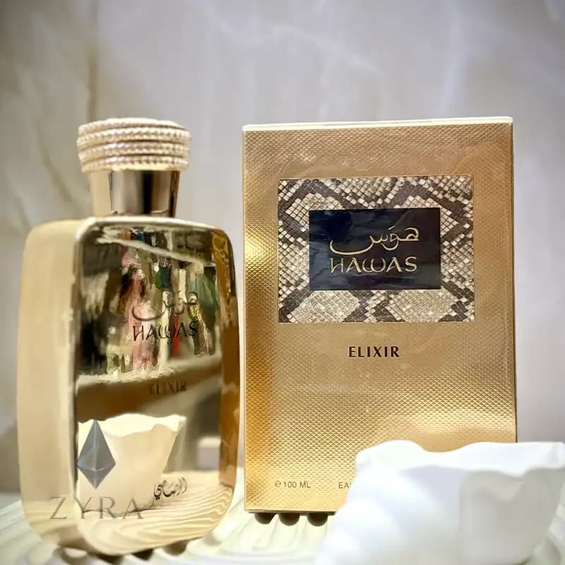 عطر ادکلن رصاصی هوس الکسیر اصلی 100 میلی لیتر | Hawas Elixir — تصویر ۲