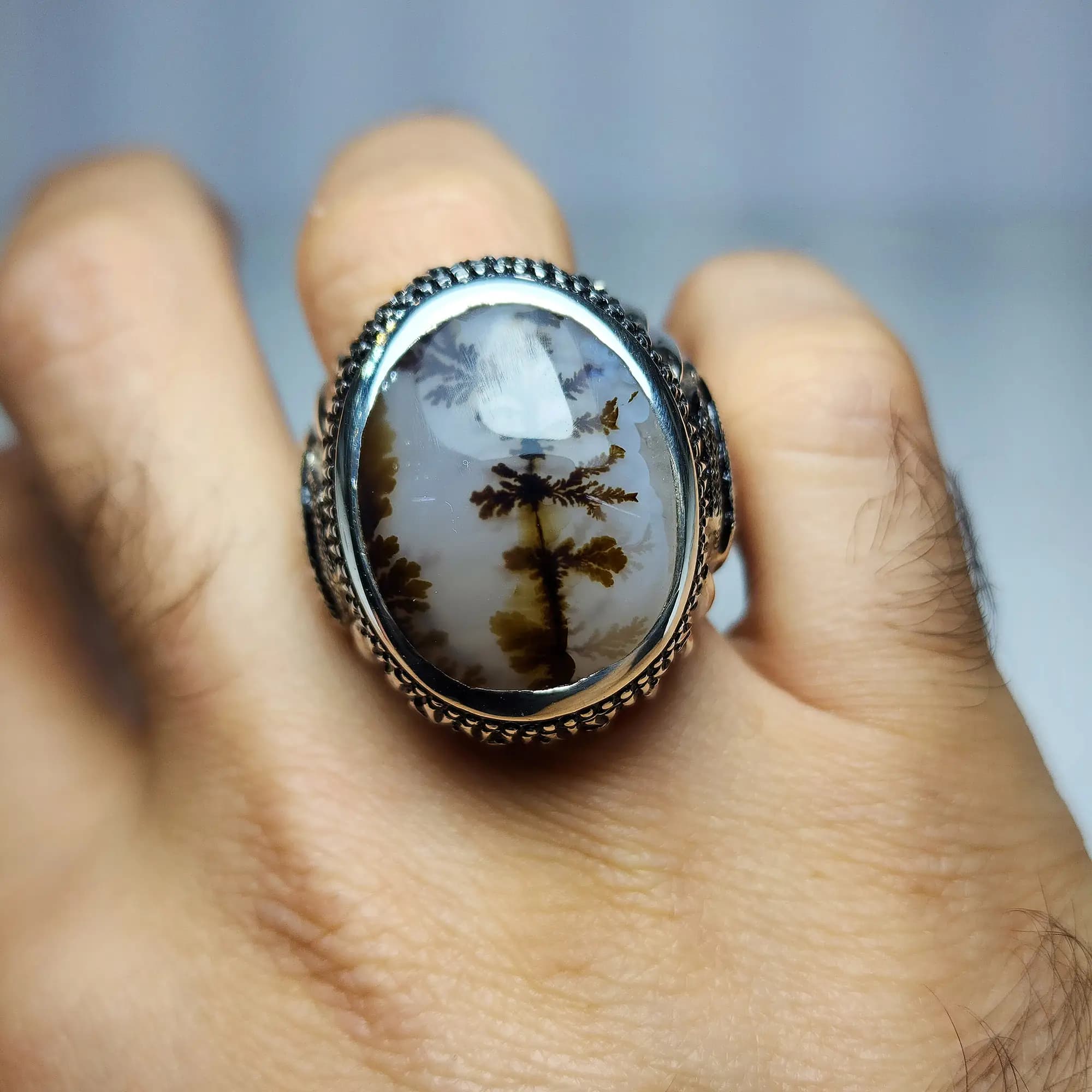 انگشتر شجر نفیس و فاخر (طرح سلطنتی) — تصویر ۸