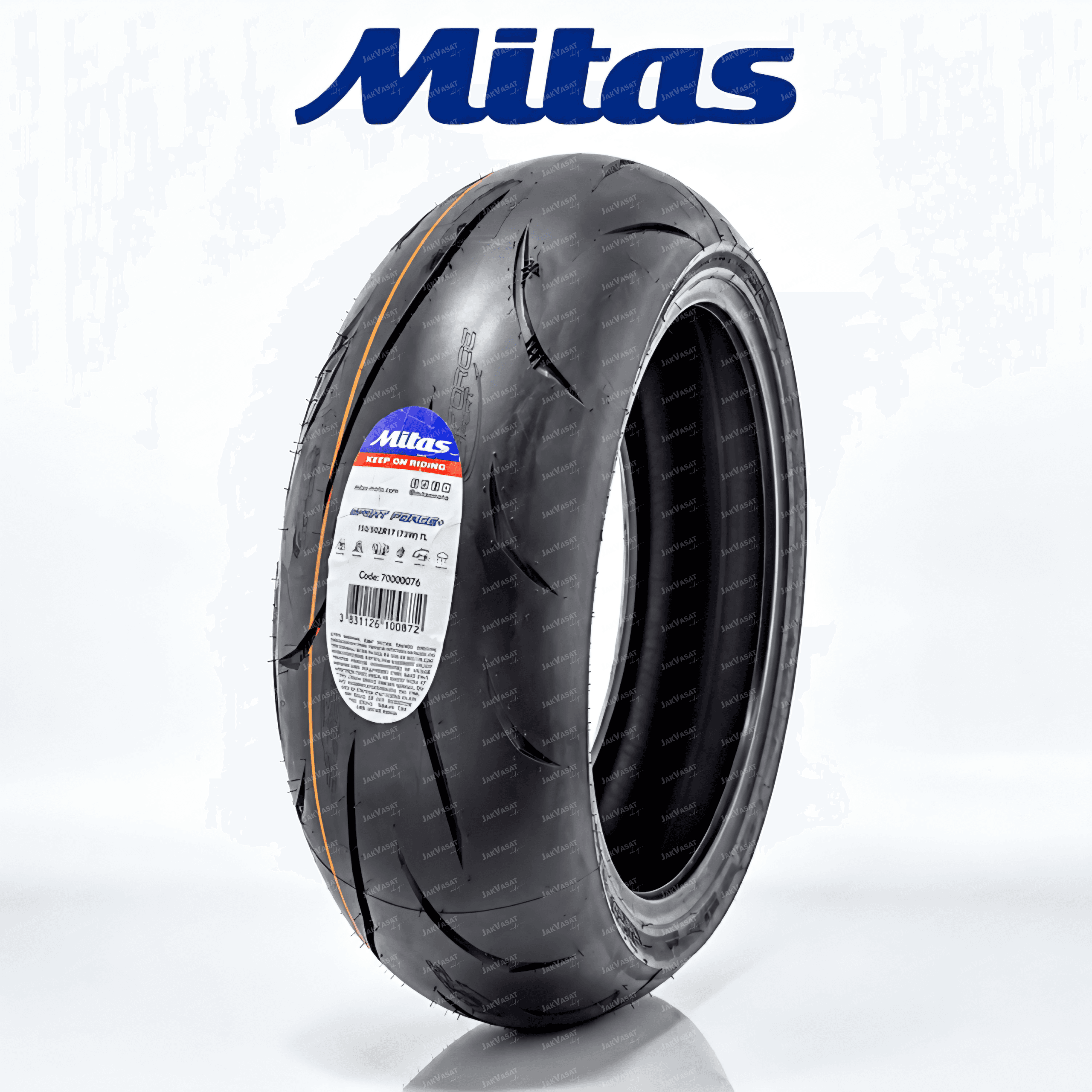 لاستیک میتاس 110/70/17 گل خلوت اسپرت فورس آر اس/ MITAS SPORT FORCE RS / ساخت اروپا کشور اسلوونی اصل کد 200746 — تصویر ۲