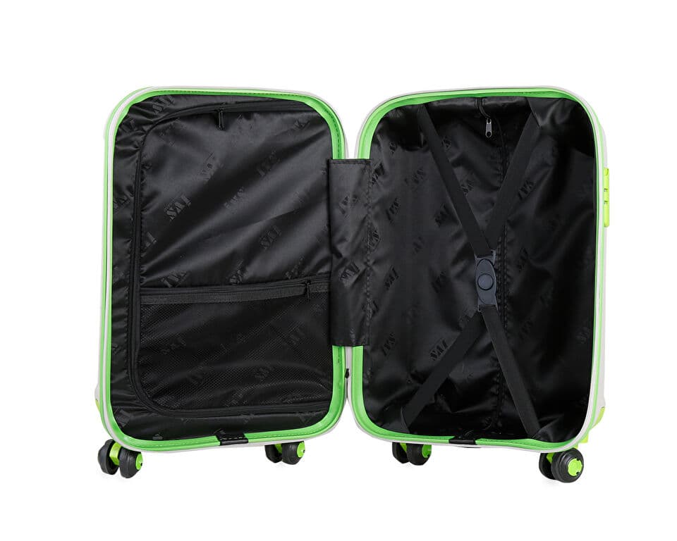 Ivs Beige Green Kare Buyuk Boy Suitcases & Luggage — تصویر ۴