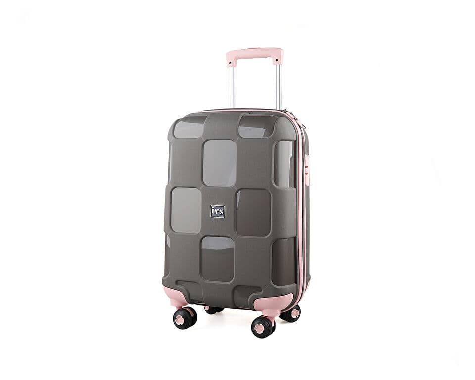Ivs Grey Powder Pink VALIZ KABIN BOY Suitcases & Luggage