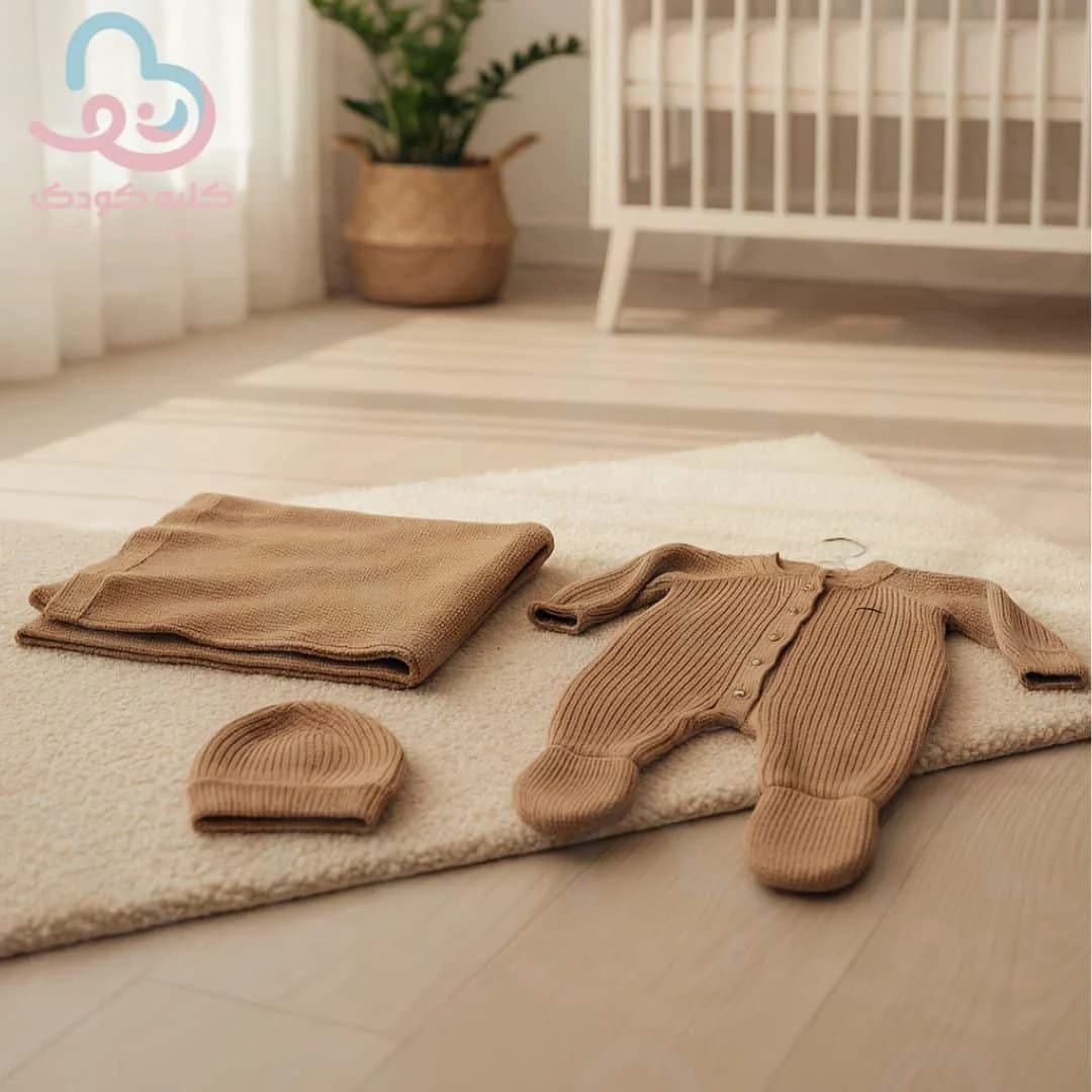 ست ۳تیکه بافت BabyMia ۴۰۶۳
