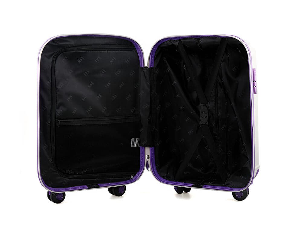 Ivs Beige Purple VALIZ ORTA BOY Suitcases & Luggage — تصویر ۴