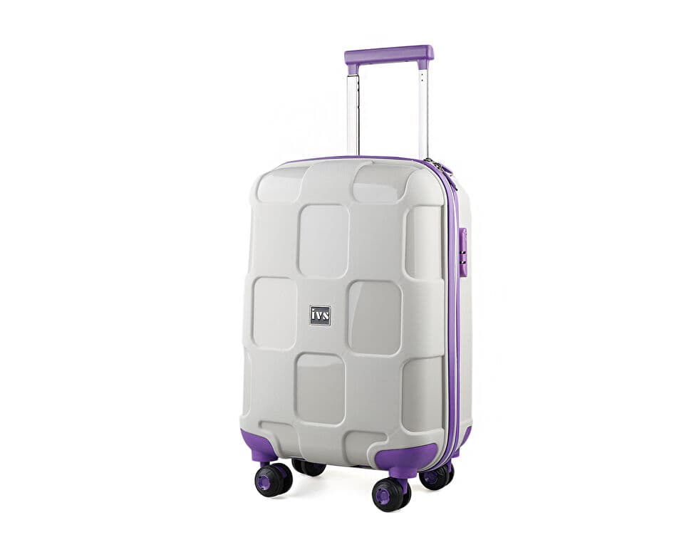 Ivs Beige Purple VALIZ ORTA BOY Suitcases & Luggage