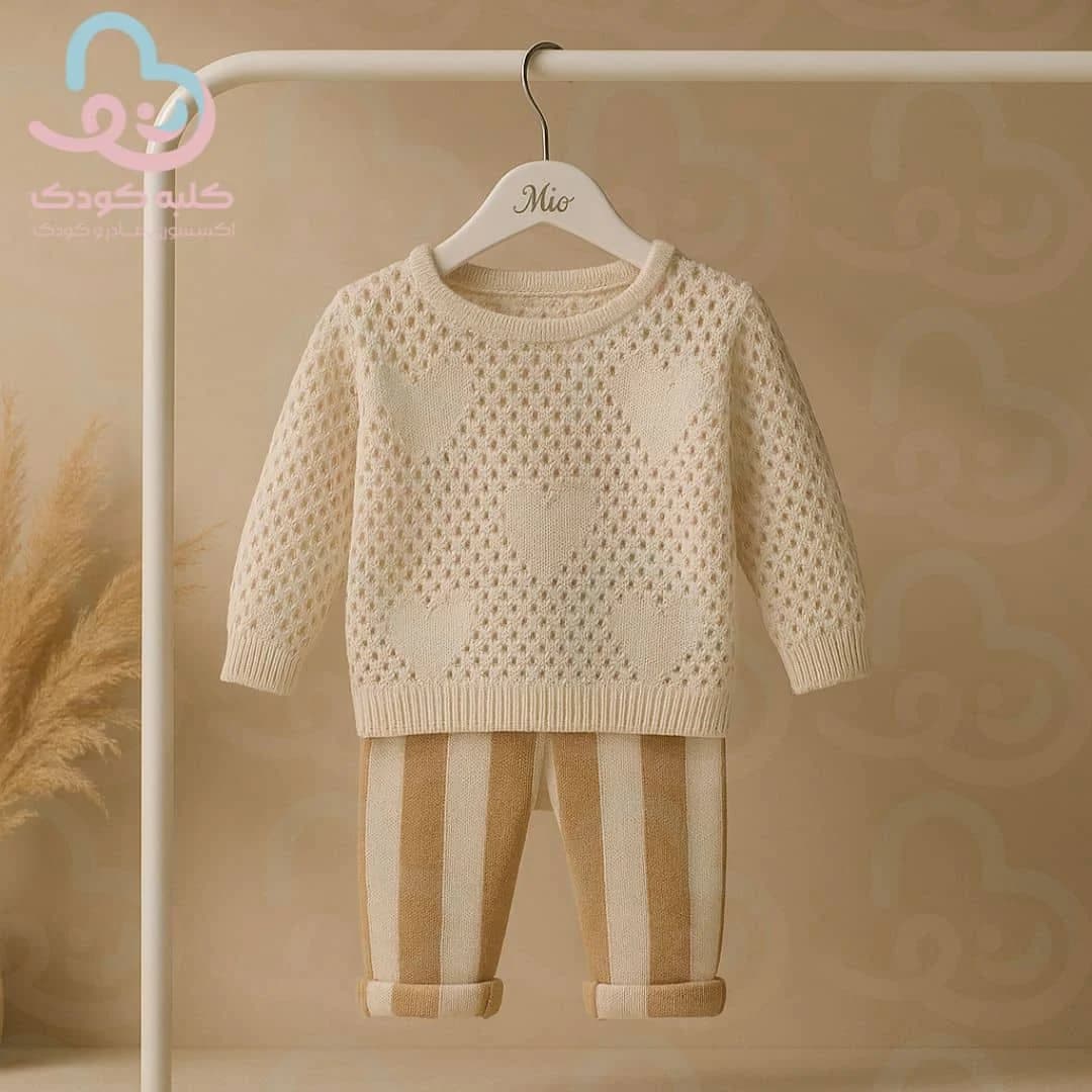 ست بلوز و شلوار بافت BabyMia ۶۱۱۵
