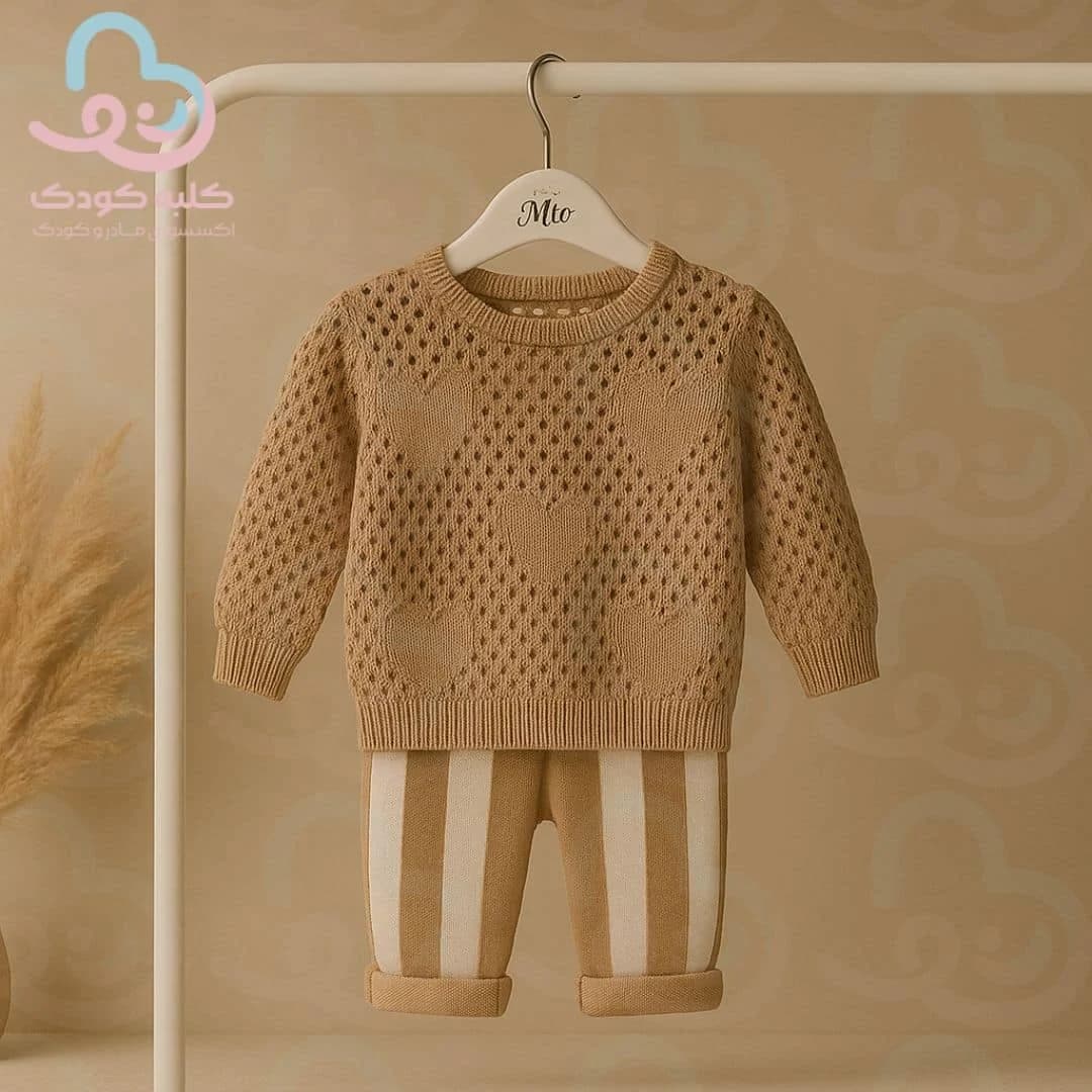 ست بلوز و شلوار بافت BabyMia ۶۱۱۵ — تصویر ۳