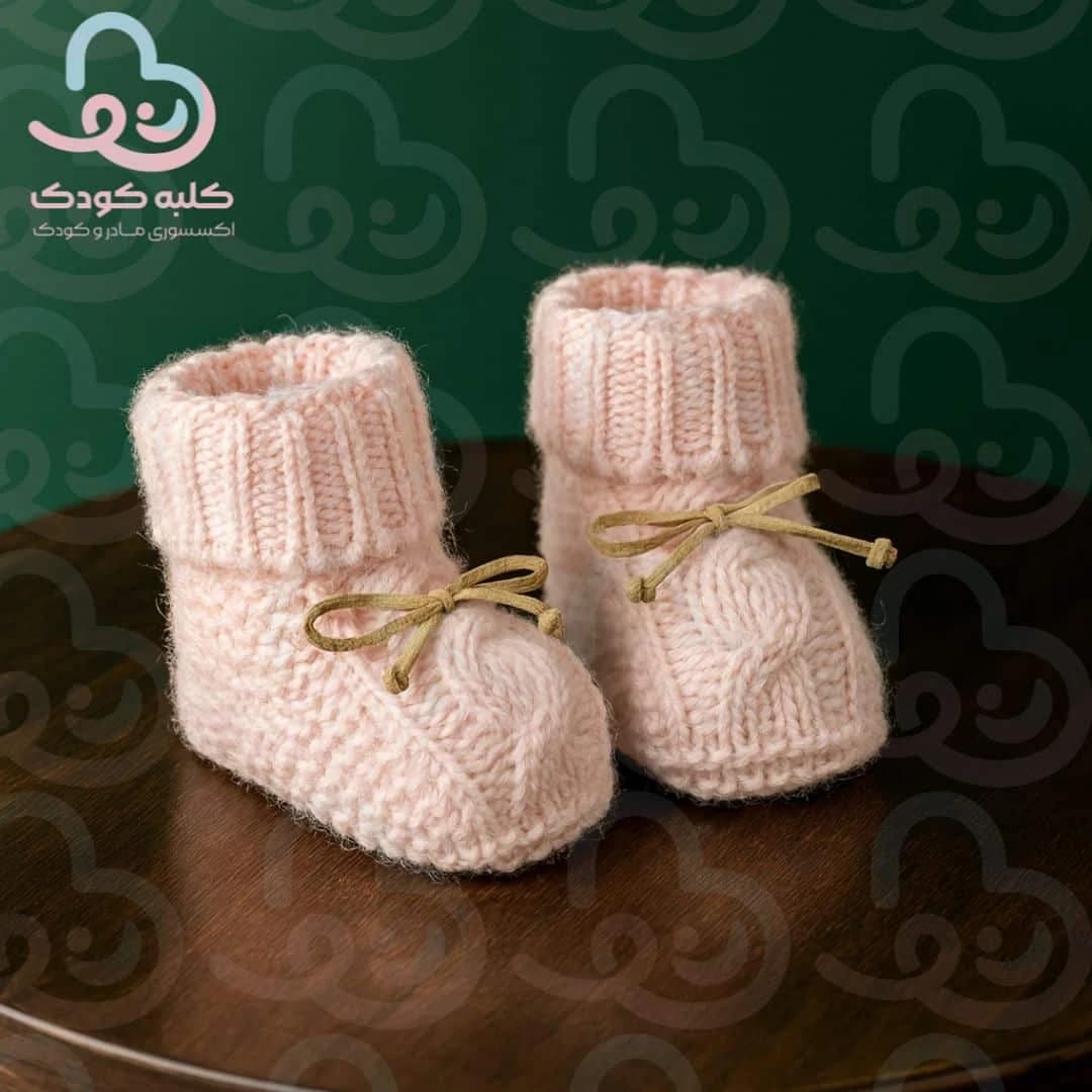 پاپوش بافت پاپیون چوبی BabyMia ۹۰۰۹ — تصویر ۲