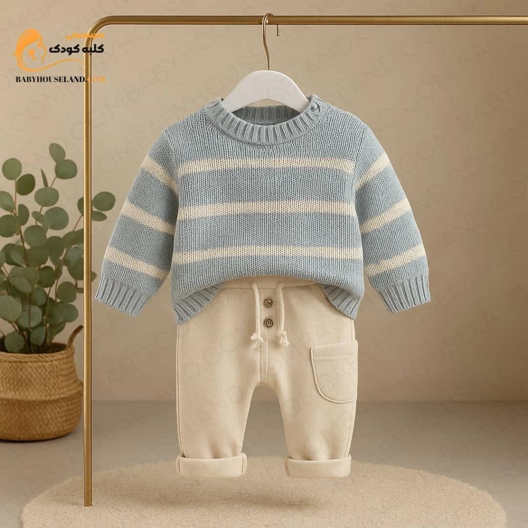 ست بلوز و شلوار بافت BabyMia ۴۰۶۸ — تصویر ۳