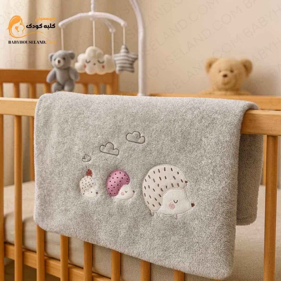 پتو تدی طرح جوجه تیغی Bibaby ۶۴۶۰۷