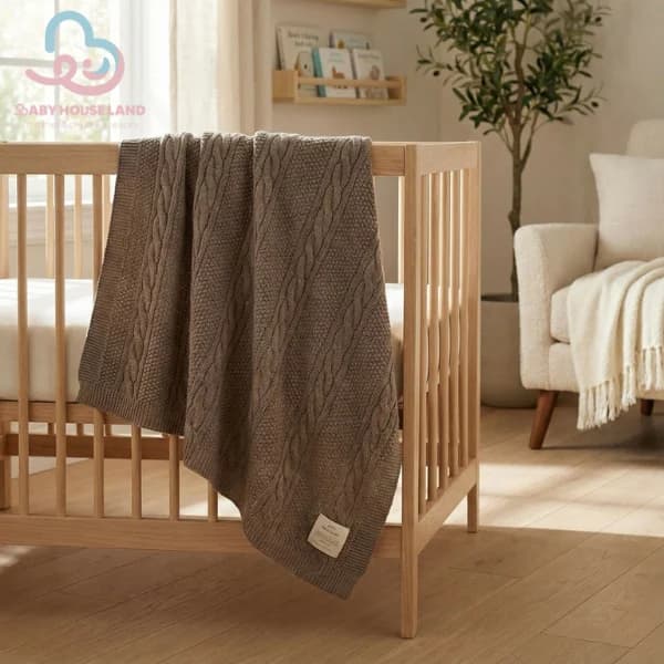 پتو بافت دورپیچ BabyMia 8041