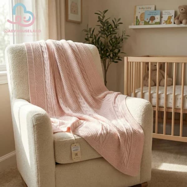 پتو بافت دورپیچ BabyMia 8041 — تصویر ۲