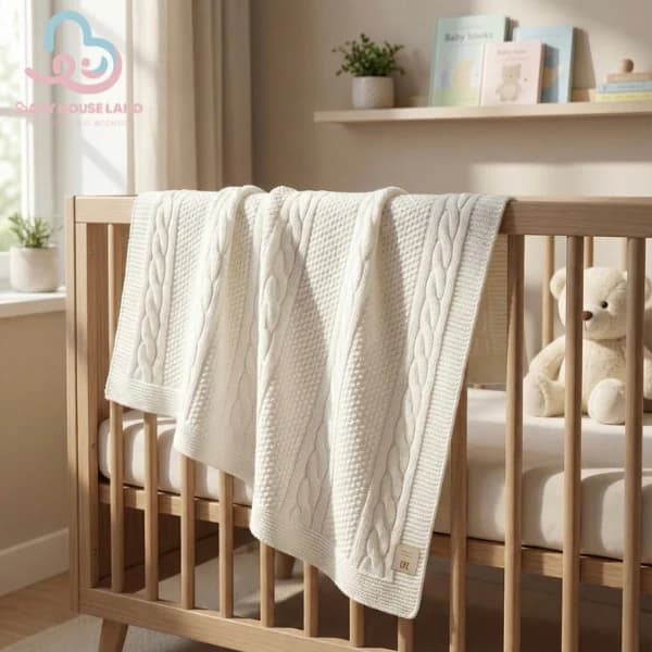 پتو بافت دورپیچ BabyMia 8041 — تصویر ۴