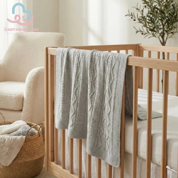 پتو بافت دورپیچ BabyMia ۷۰۸۰ — تصویر ۲