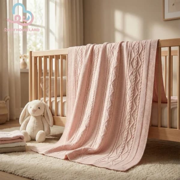 پتو بافت دورپیچ BabyMia ۷۰۸۰