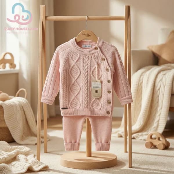 لباس دو تیکه زمستانه بافت BabyMia 6000