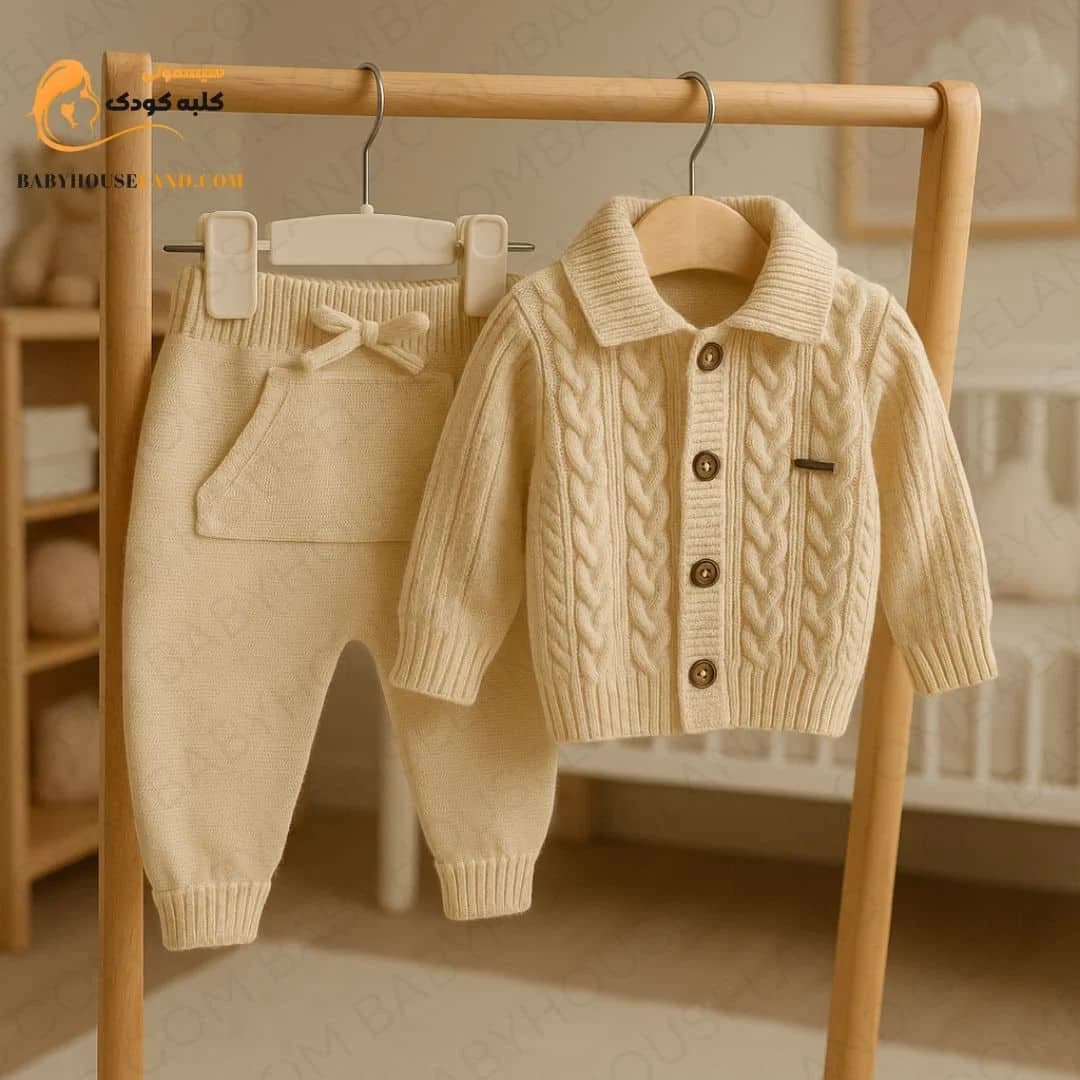 لباس دو تیکه زمستانه بافت BabyMia 6006 — تصویر ۳