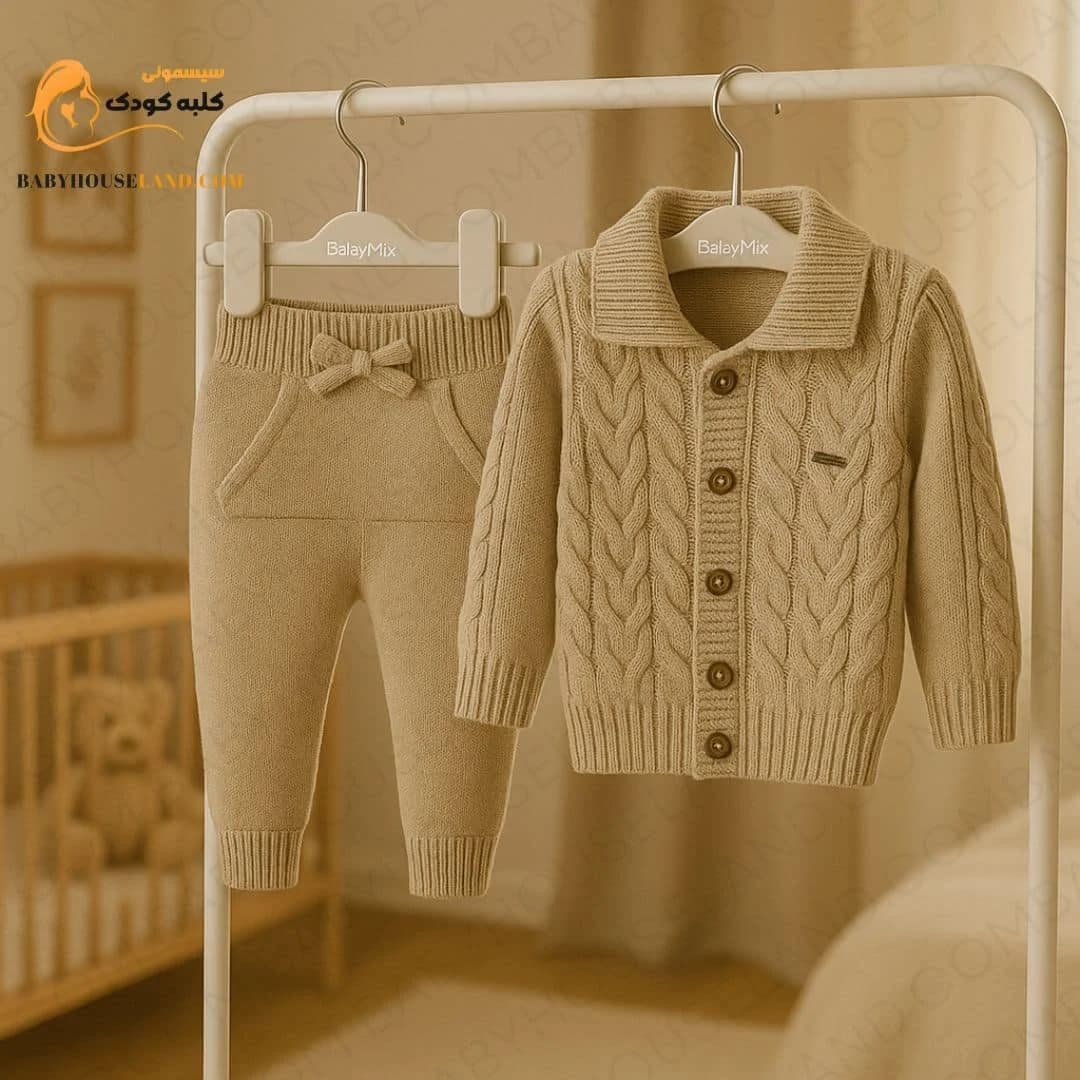 لباس دو تیکه زمستانه بافت BabyMia 6006 — تصویر ۴