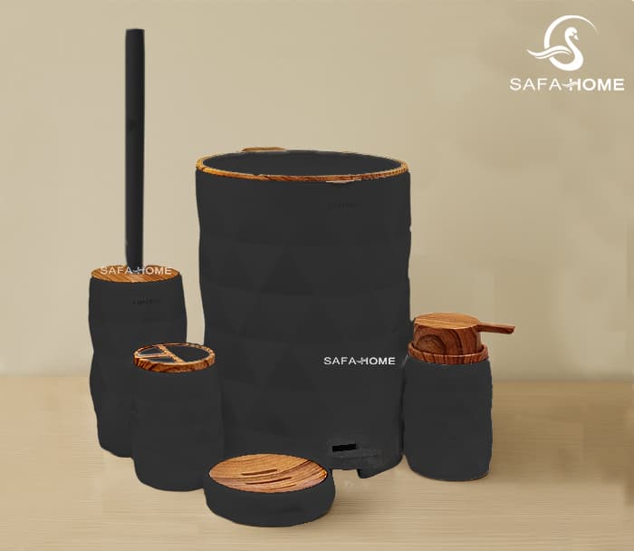 ست سرویس بهداشتی طرح آناناس 5 تکه — تصویر ۳
