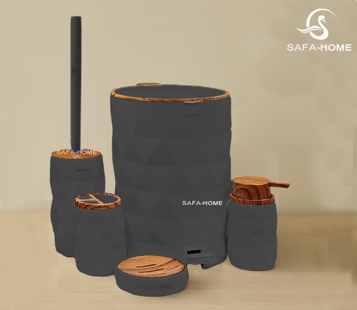 ست سرویس بهداشتی طرح آناناس 5 تکه — تصویر ۴