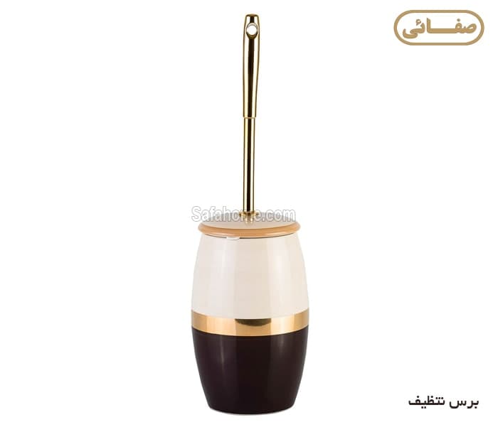 سرویس بهداشتی 5 تکه سرامیکی طلایی طرح LADY — تصویر ۳
