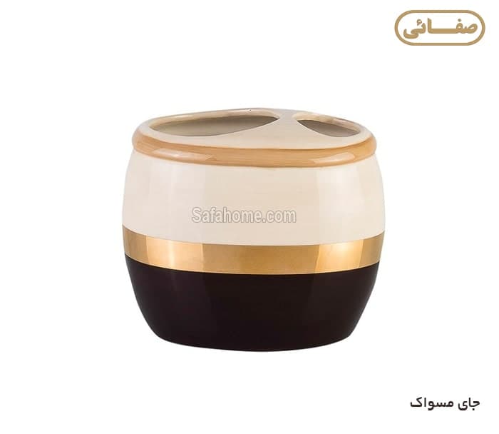 سرویس بهداشتی 5 تکه سرامیکی طلایی طرح LADY — تصویر ۶