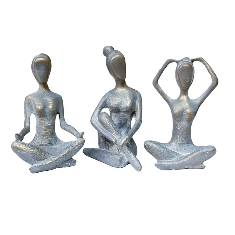 مجسمه مدل حرکات یوگا مجموعه 3 عددی