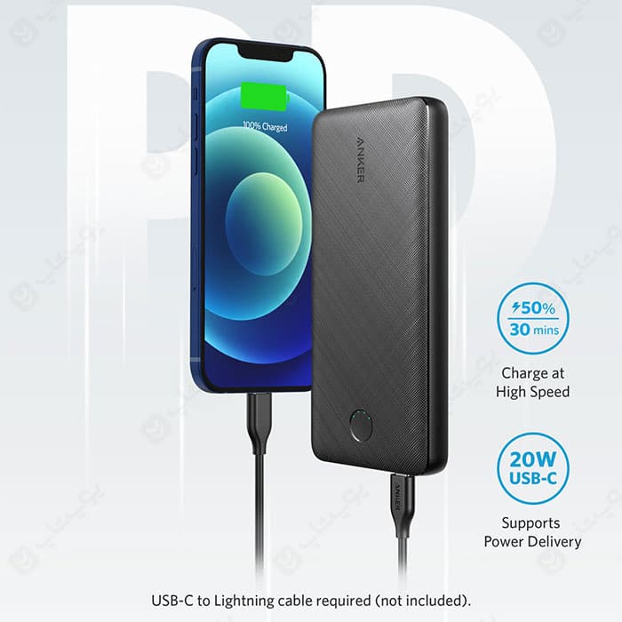 پاوربانک 20000mAh فست شارژ انکر مدل A1287 — تصویر ۴