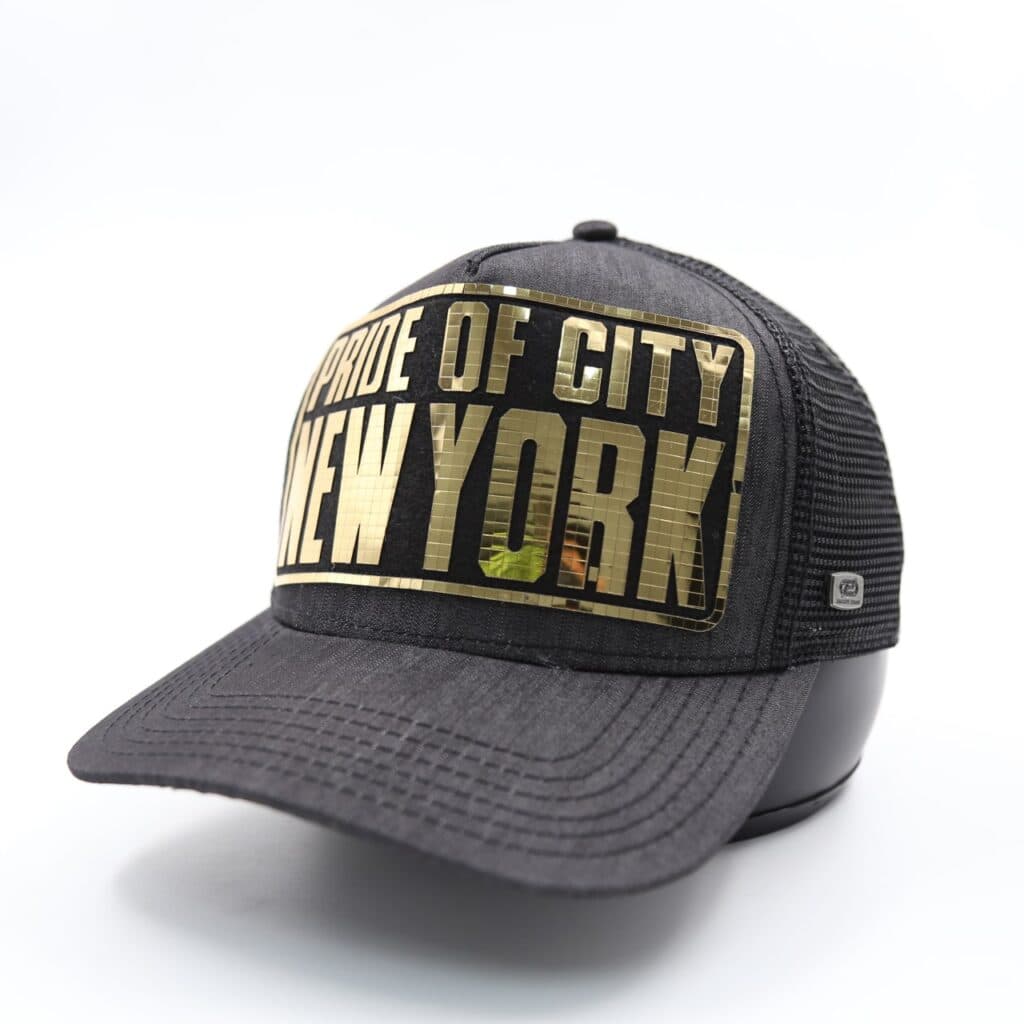 کلاه نقابدار بیسبالی کتان اسنپ بک پشت توری تکه دوزی PRIDE OF CITY NY کد 2816034