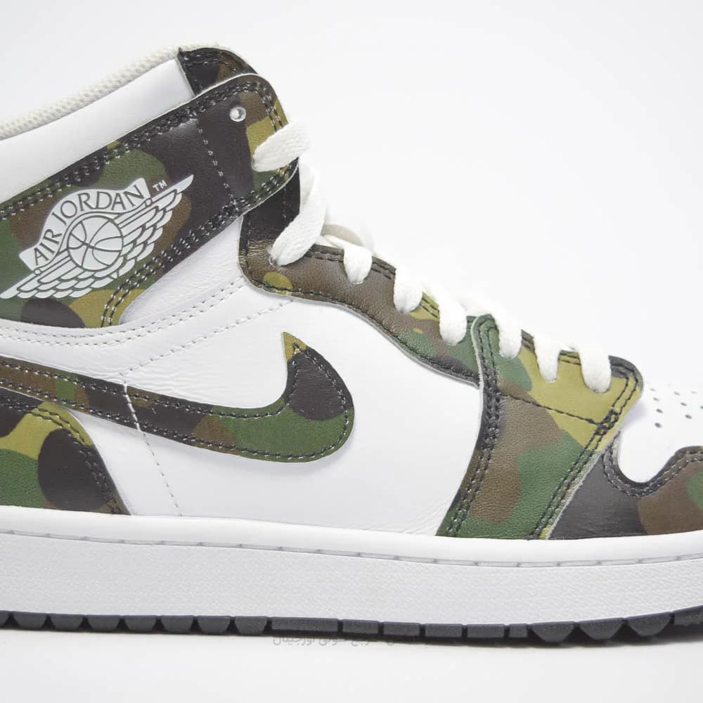 کتونی Nike مدل Jordan 1 High Golf Camo – DQ0660-300 — تصویر ۷