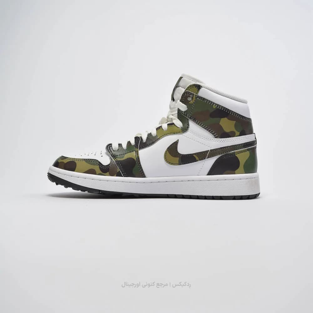 کتونی Nike مدل Jordan 1 High Golf Camo – DQ0660-300 — تصویر ۲